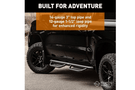 Ranch Hand Midnight running steps MRSF171C6B6S for 2017–2026 Ford F250/F350 Super Duty, offering durable, slip-resistant side steps with a blacked-out finish.