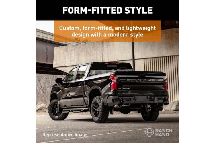 Ranch Hand MBD19HBMSLE 2019-2024 Dodge Ram 1500 Midnight Rear Bumper with Rear Exhaust