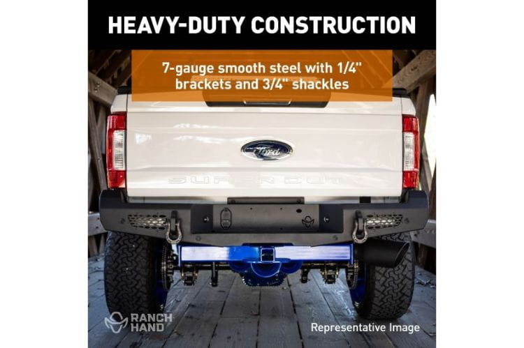 Ranch Hand MBD19HBMSLE 2019-2024 Dodge Ram 1500 Midnight Rear Bumper with Rear Exhaust