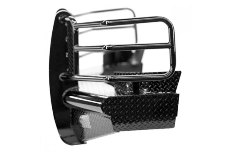 Ranch Hand FBC081BLR Legend Series front bumper for 2007.5–2010 Chevy Silverado 2500HD/3500HD, heavy-duty steel with grille guard