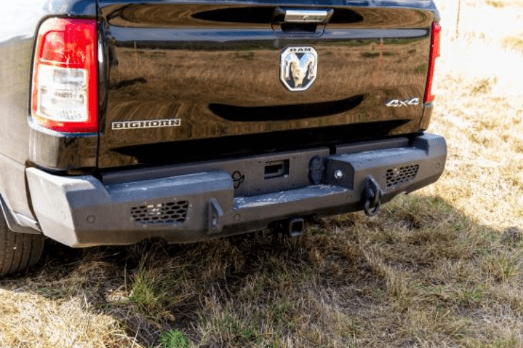 Ranch Hand Midnight Rear Bumper MBF15HBMSL – premium back bumper for 2015-2023 Ford F150, ideal for off-road use