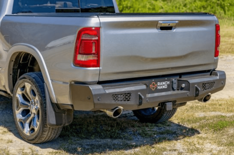 Ranch Hand Midnight Rear Bumper MBF15HBMSL – premium back bumper for 2015-2023 Ford F150, ideal for off-road use