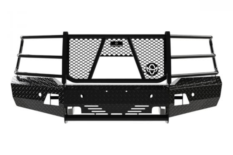 Ranch Hand FSC19HBL1C front bumper for Silverado 1500 with sensor and camera cutouts
