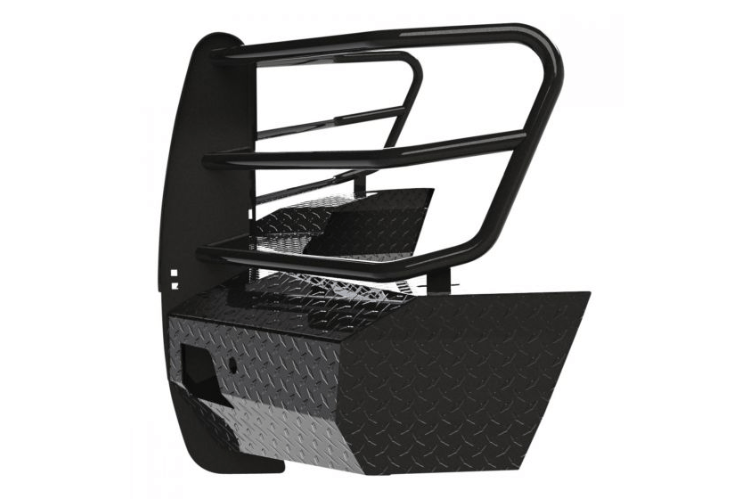 Ranch Hand FSC19HBL1C front bumper for Silverado 1500 with sensor and camera cutouts