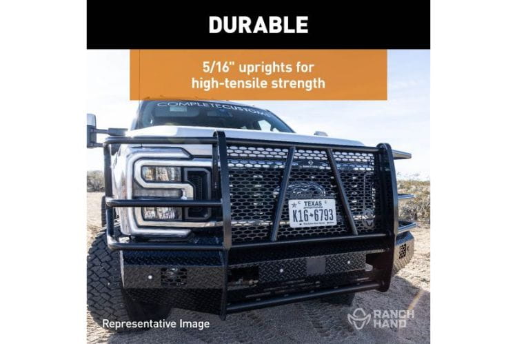 Heavy-duty Ranch Hand Summit Front Bumper with Grille Guard for Chevy Silverado 1500 (2022-2026)