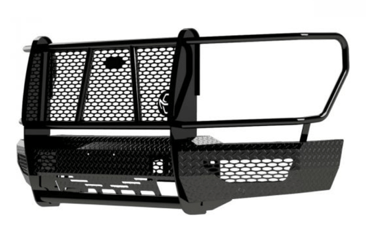 Ranch Hand FSF21HBL1 Summit Front Bumper for 2021–2023 Ford F-150, heavy-duty steel construction with grille guard for maximum front-end protection.