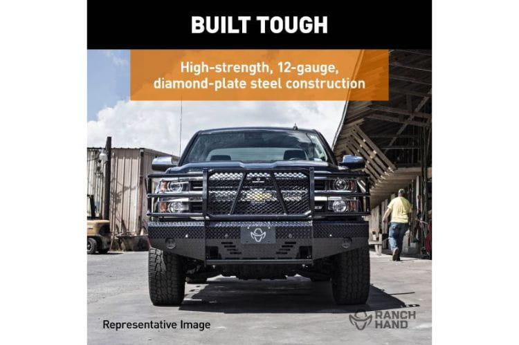Ranch Hand FSG22HBL1 2022-2026 GMC Sierra 1500 Summit Front Bumper with Grille Guard