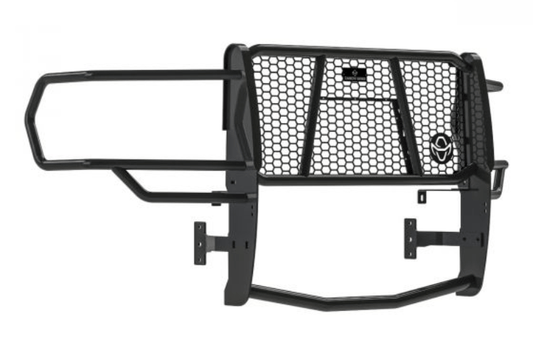 Steel grille guard Ranch Hand GGD191BL1 for Dodge Ram 2500/3500, rugged front-end protection without camera compatibility