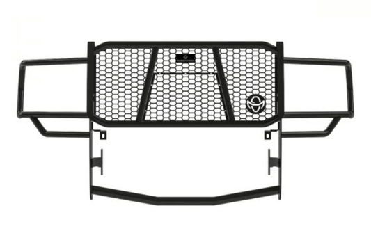 Steel grille guard Ranch Hand GGD191BL1 for Dodge Ram 2500/3500, rugged front-end protection without camera compatibility