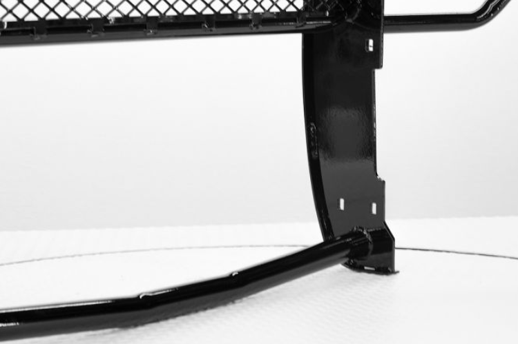 Ranch Hand GGG151BL1 Legend Series Grille Guard mounted on a 2015–2019 GMC Sierra 2500HD, featuring wraparound headlight protection and heavy-duty steel construction.