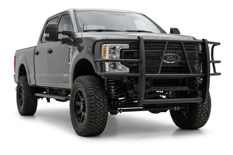 Rugged Ford F250/F350 Legend grille guard GGF201BL1C by Ranch Hand with camera-ready design
