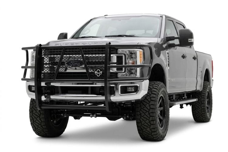 Rugged Ford F250/F350 Legend grille guard GGF201BL1C by Ranch Hand with camera-ready design