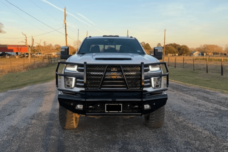Ranch Hand Legend Series Front Bumper in Black Matte for 2020-2023 Chevrolet Silverado 2500HD and 3500HD