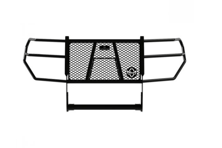 Ranch Hand Legend grille guard GGG23MBL1 with factory tow hooks on 2023–2026 GMC Canyon