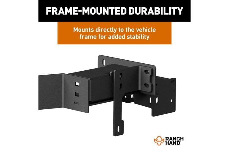 Ranch Hand Legend winch mount LWF231BL1 for 2023-2026 Ford F450/F550 Super Duty durable grille guard winch mounting plate
