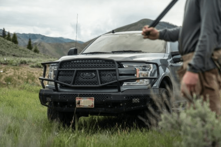 2018 F150 Ranch Hand Ranch Hand MFF18HBM1 2018-2020 Ford F150 Midnight Series Front Bumper ...