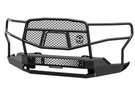 Ranch Hand MFG19HBM1 Midnight Series Front Bumper with Grille Guard for 2019-2021 GMC Sierra 1500, black powder-coated heavy-duty steel bumper.