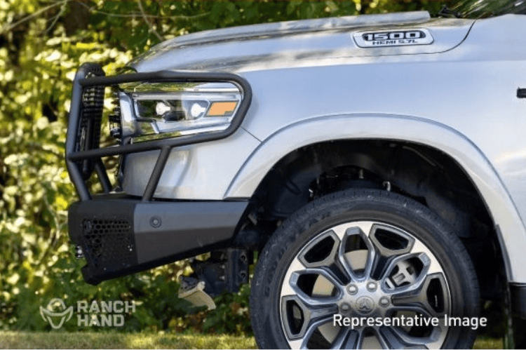 Ranch Hand Midnight front bumper with grille guard for Ford F150 – durable Ranch Hand front bumper replacement