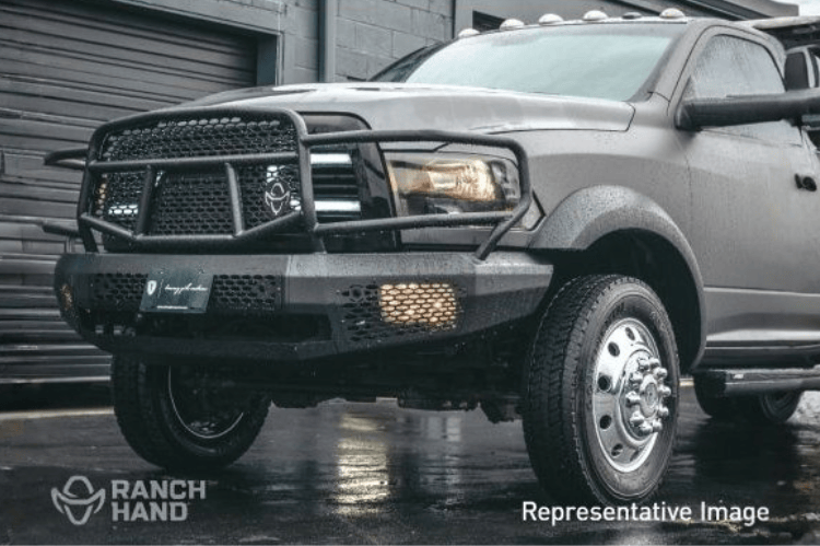Ranch Hand Midnight front bumper with grille guard for Ford F150 – durable Ranch Hand front bumper replacement
