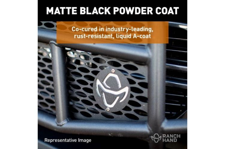 Ranch Hand Midnight grille guard MFF21HBM1 for 2021-2023 Ford F150 durable ranch hand grille guard for truck protection