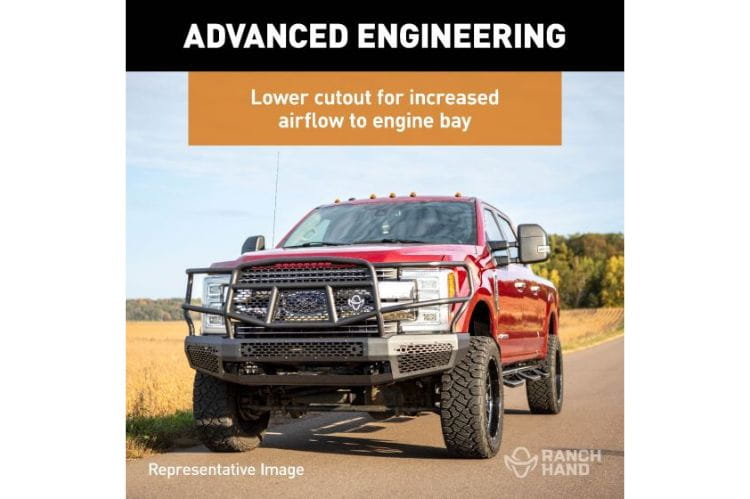 Ranch Hand Midnight grille guard MFF21HBM1 for 2021-2023 Ford F150 durable ranch hand grille guard for truck protection