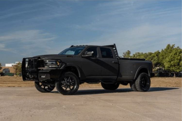 Ranch Hand Legend nerf bars for 2011-2018 Ram 1500 trucks, durable running steps for easy access.