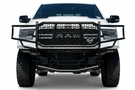 Black Ranch Hand Legend grille guard installed on a 2019-2026 Ram 1500, heavy-duty truck front grille guard for front-end protection