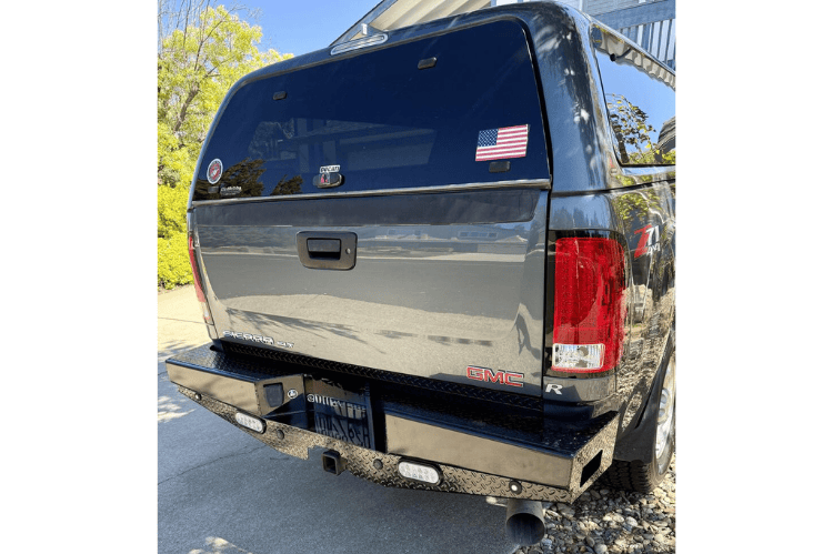 Ranch Hand SBC081BLSL Sport Series Back Bumper for 2007.5–2010 GMC Sierra 2500HD/3500HD – heavy-duty rear protection with black powder-coat finish