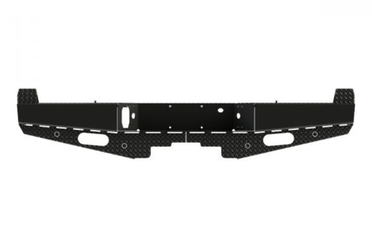 Ranch Hand SBF231BLSL Sport Rear Bumper for 2017–2026 Ford F250/F350 Superduty – heavy-duty rear bumper with black powder coat finish and factory sensor compatibility.