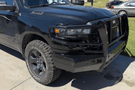 Ranch Hand Summit front bumper grille guard FSD25HBL1 for 2025–2026 Ram 1500 Rebel, heavy-duty steel protection.