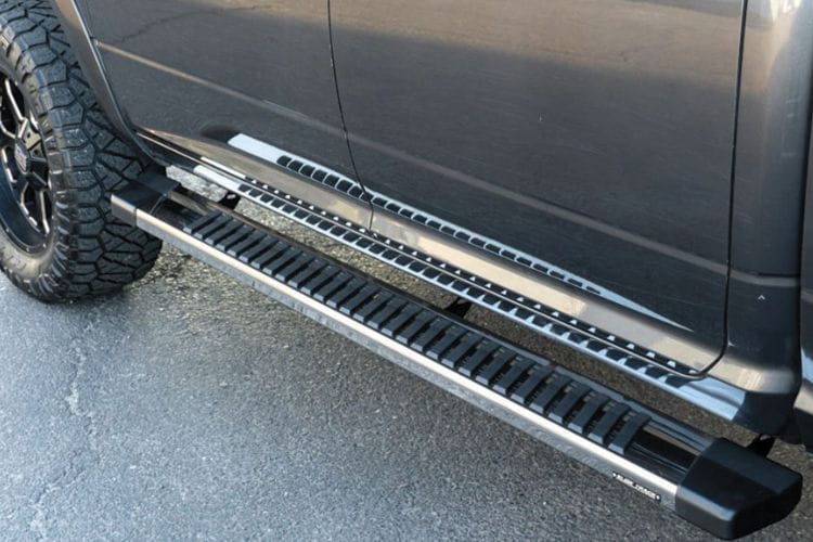 Raptor Series 6-inch full tread stainless hybrid running boards 1702-0062FSS for 2011-2026 Ram 2500/3500 truck running boards