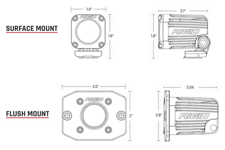 Durable Rigid Ignite flood flush mount for versatile lighting