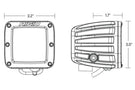 Rigid Industries 20252 3" D-Series Spot Pod Lights with Amber PRO Lens