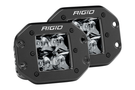 Rigid Industries 212213BLK 3" D-Series PRO Spot Midnight Edition, sleek flush mount fog lights for trucks with powerful output from premium Rigid Industries lights