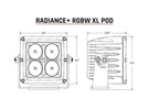 Rigid Industries 322053 4" Radiance+ RBGW Pod Lights