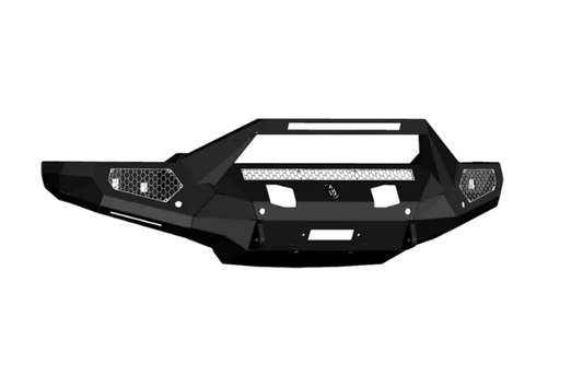 Road Armor front bumper 3242EF3B sheet metal pre-runner on 2024–2026 Chevy Silverado 2500/3500