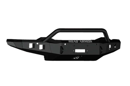 The Road Armor Stealth 3242F4B front bumper provides maximum offroad strength and bold styling for 2024-2025 Chevy Silverado 2500/3500