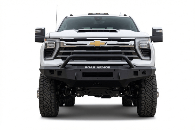 Road Armor 3242F4B-NW heavy-duty stealth front bumper pre-runner guard for 2024-2025 Chevy Silverado 2500/3500 trucks