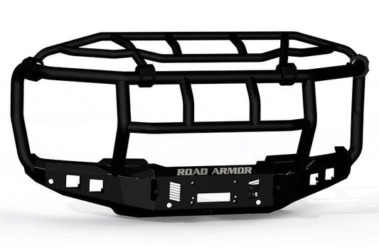 Road Armor 6232F6B 2023-2025 Ford F250/F350 Superduty Stealth Front Bumper Winch Ready Titan II Guard with Intimidator