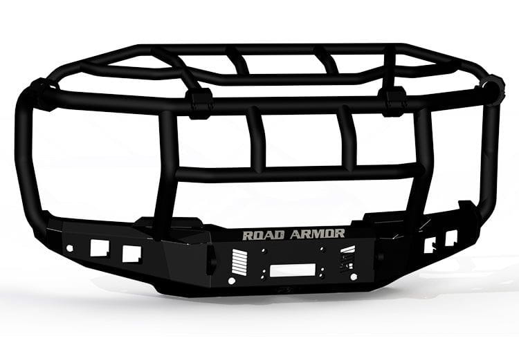 Road Armor 6232F6B 2023-2025 Ford F250/F350 Superduty Stealth Front Bumper Winch Ready Titan II Guard with Intimidator