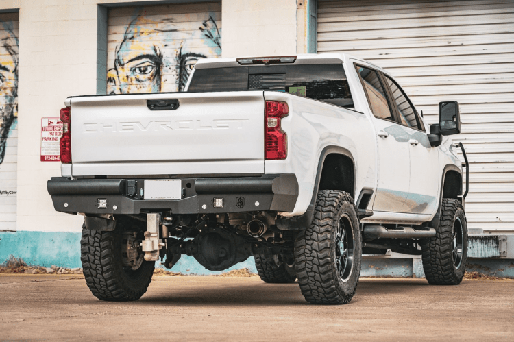Road Armor Vaquero rear bumper for 2020-2025 Chevy Silverado 2500/3500.