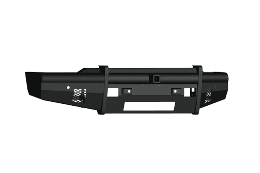 Road Armor 3242VF20B front bumper for 2024-2026 Chevy Silverado 2500/3500 — textured black aftermarket bumper with 2" receiver, a tough front bumper replacement built for off-road use