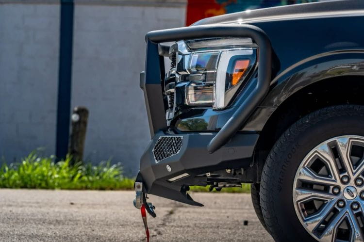 Road Armor Evolution front winch bumper Reaper Guard 6241EF7B for 2024-2026 Ford F150 textured black heavy duty bumper