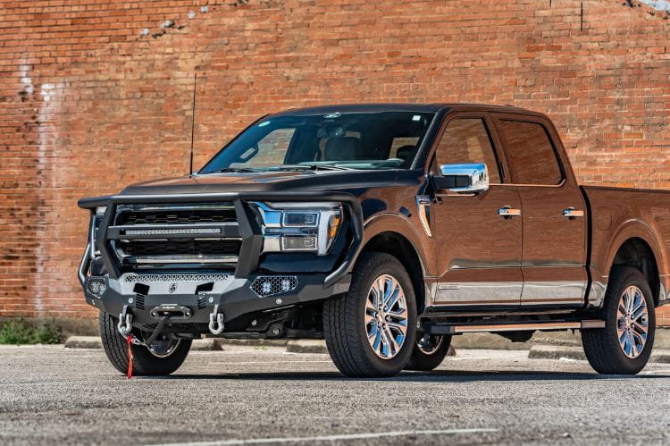 Road Armor Evolution front winch bumper Reaper Guard 6241EF7B for 2024-2026 Ford F150 textured black heavy duty bumper