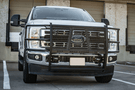 Road Armor Vaquero 6232-BRSH 2023-2025 Ford F250/F350 Superduty Front Brush Guard, heavy-duty textured black grille guard, ideal as a brush guard, front grille guard, and deer guard for trucks