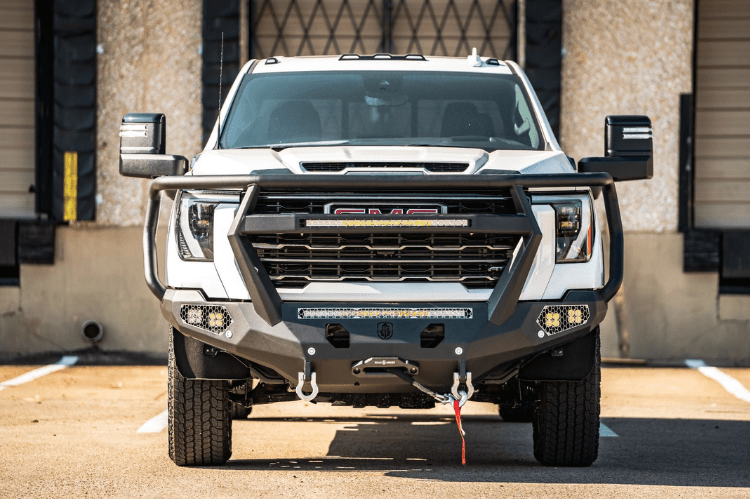 Road Armor Evolution Front Bumper Winch Ready with Reaper Guard for GMC Sierra 2500/3500 2024-2025