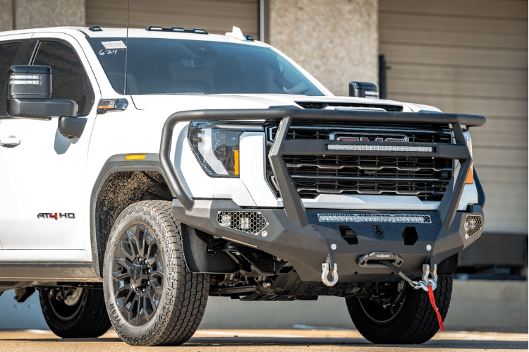 Road Armor Evolution Front Bumper Winch Ready with Reaper Guard for GMC Sierra 2500/3500 2024-2025