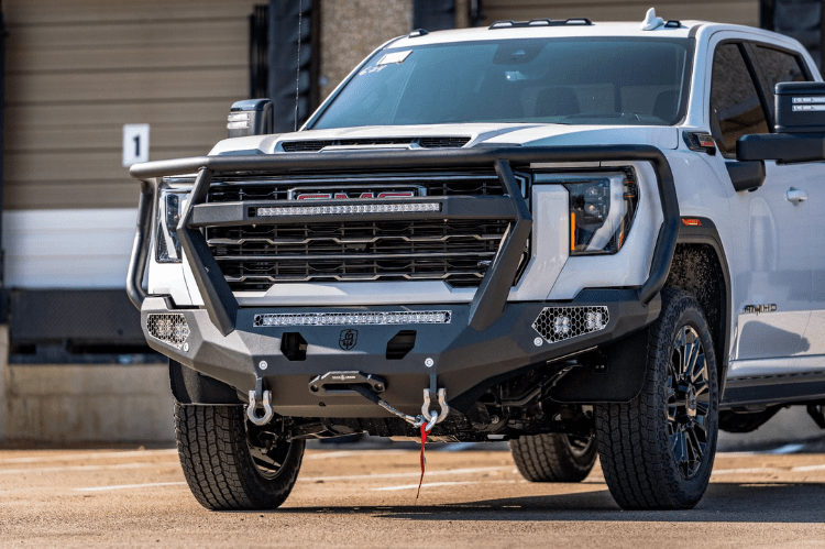 Road Armor Evolution Front Bumper Winch Ready with Reaper Guard for GMC Sierra 2500/3500 2024-2025