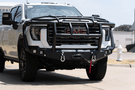 Road Armor 2242F6B winch front bumper with Titan II Guard Intimidator for 2024–2025 GMC Sierra 2500/3500 - designed for heavy duty truck bumpers