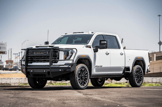 Road Armor Vaquero non-winch front bumper full guard black 2242VF6B on 2024–2025 GMC Sierra 2500/3500